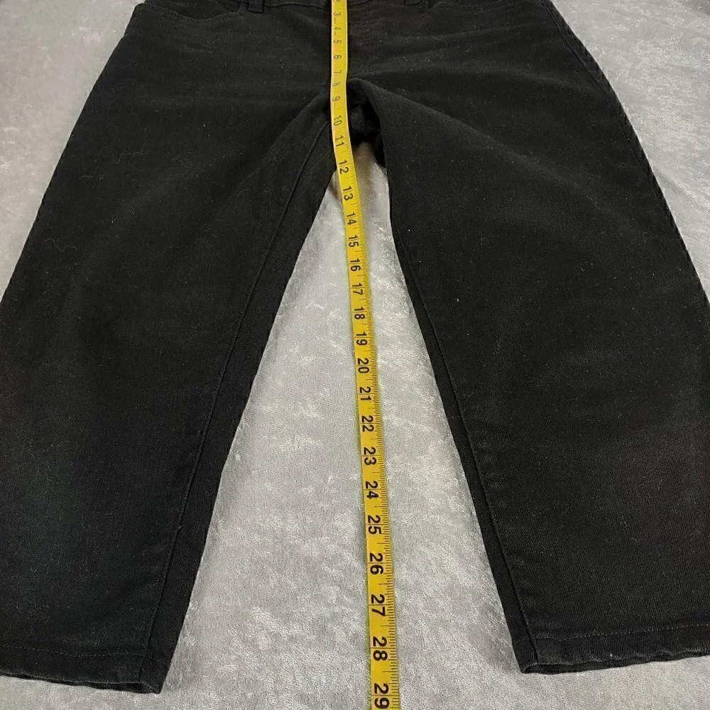 Chaps Black Capris Size 6 - Picture 4 of 8